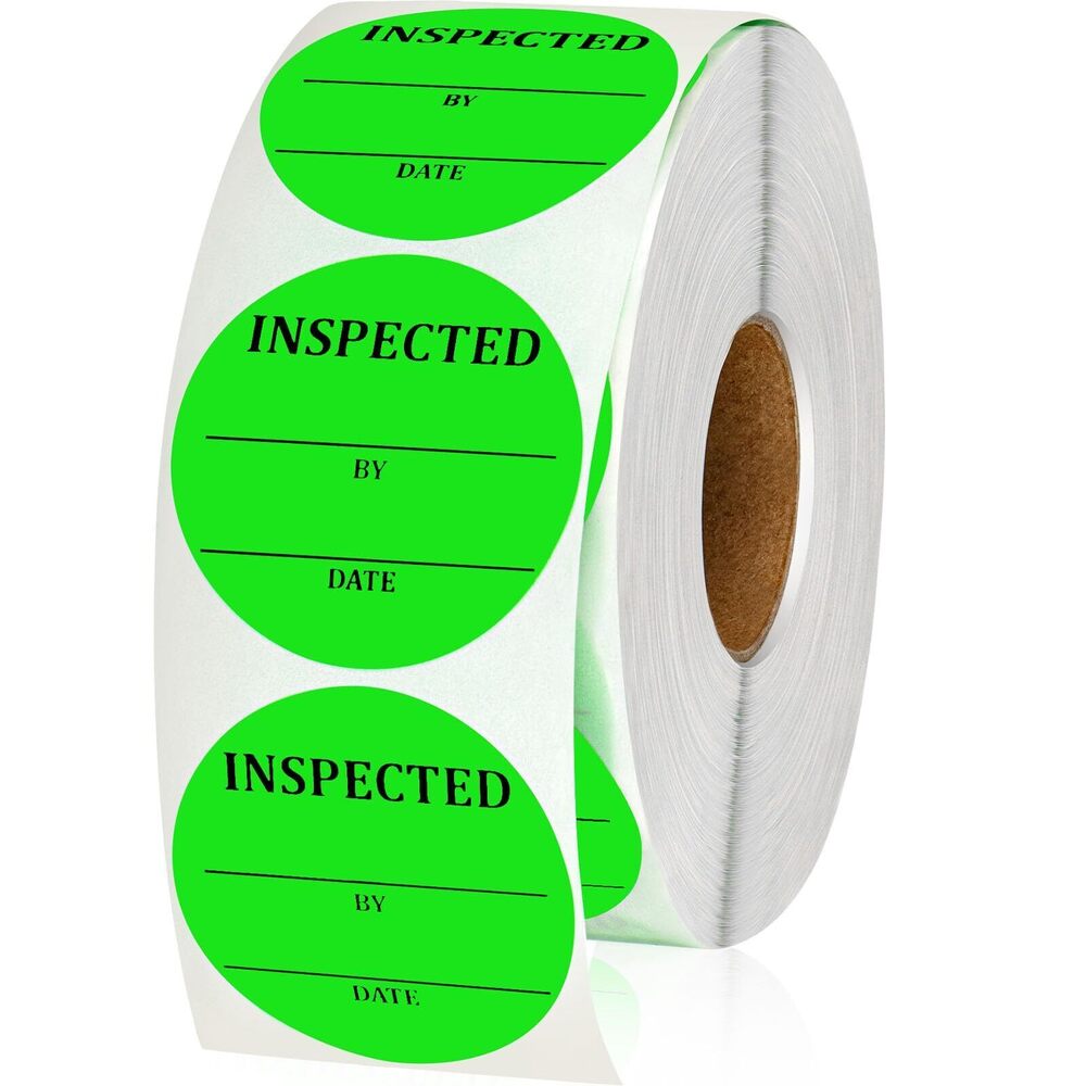 3269 1000 Pcs Circle Inventory Labels QC Passed 2" Quality Control